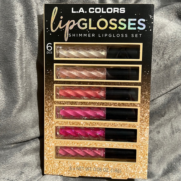 L.A. Colors Makeup La Colors 6 Colors Shimmer Lip Gloss Set Poshmark